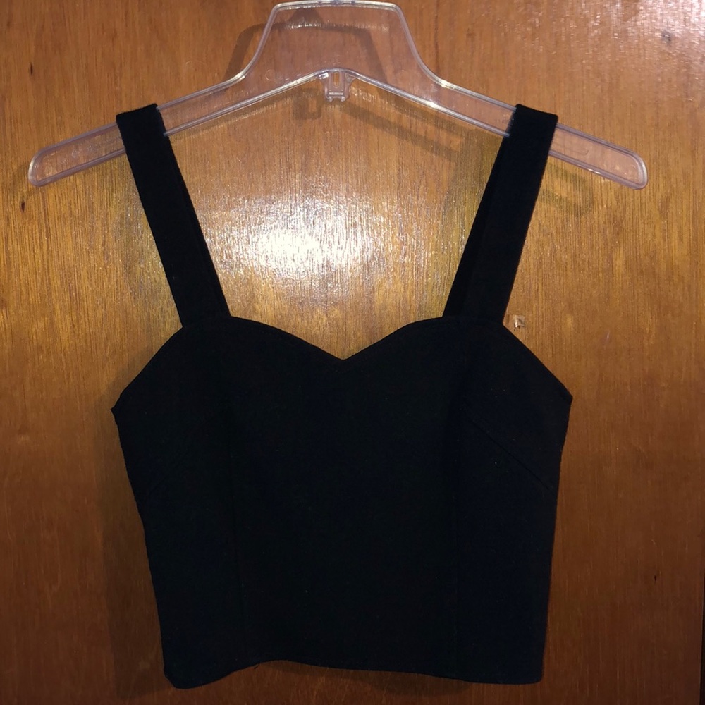 Black crop top